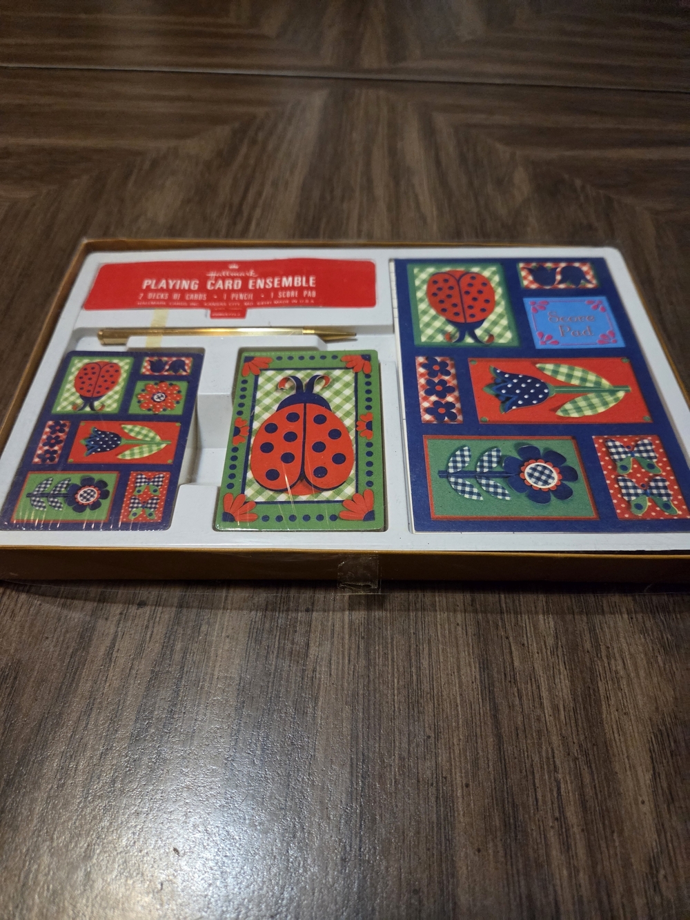 Hallmark Playing Card Ensemble Vintage Lady Bug